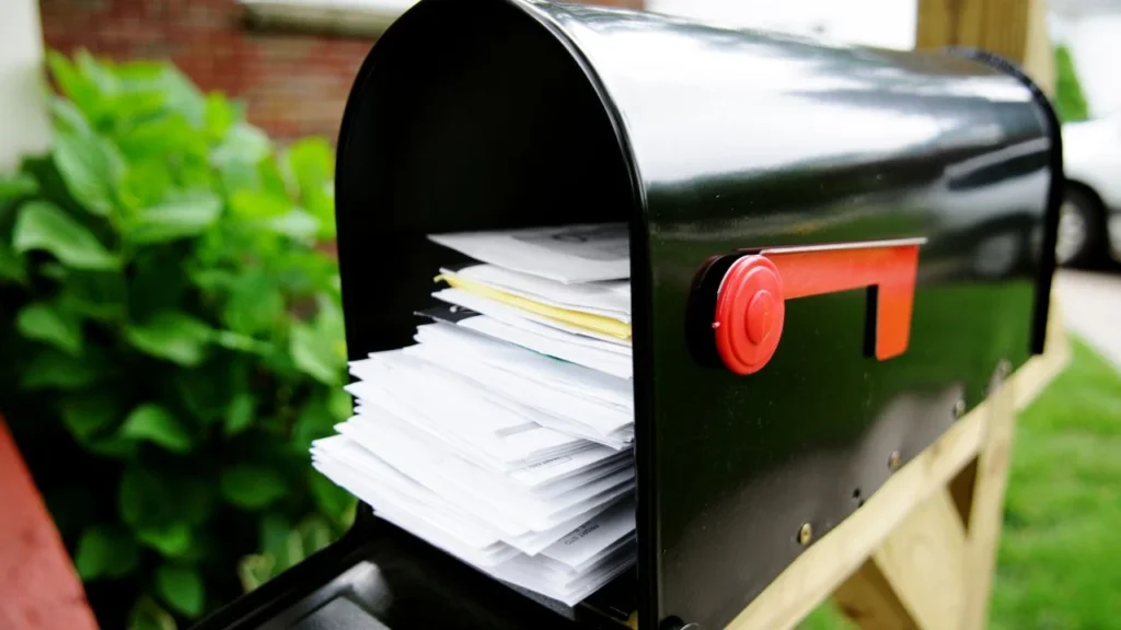 mailbox full of assessment bills